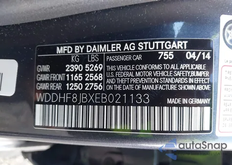 2014 Mercedes-Benz E 350 4Matic from USA, damaged, VIN WDDHF8JBXEB021133